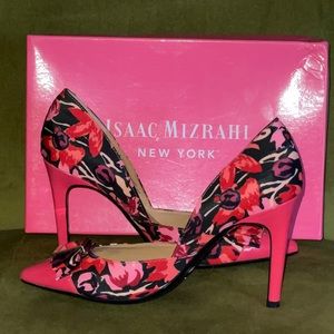 Isaac Mizrahi Pink Floral Heel